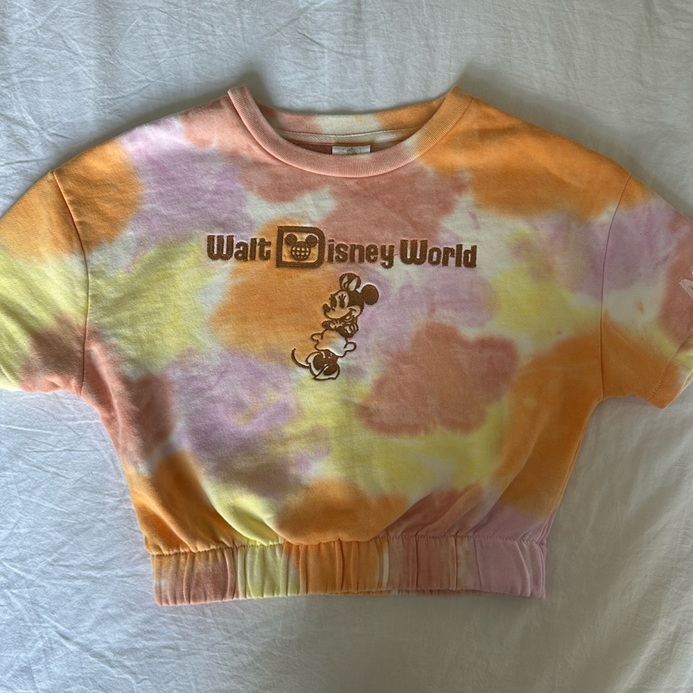 DISNEY Minnie Mouse Tie-dye Crop Top